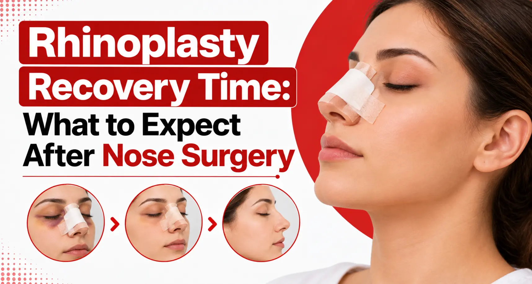 Rhinoplasty recovery time