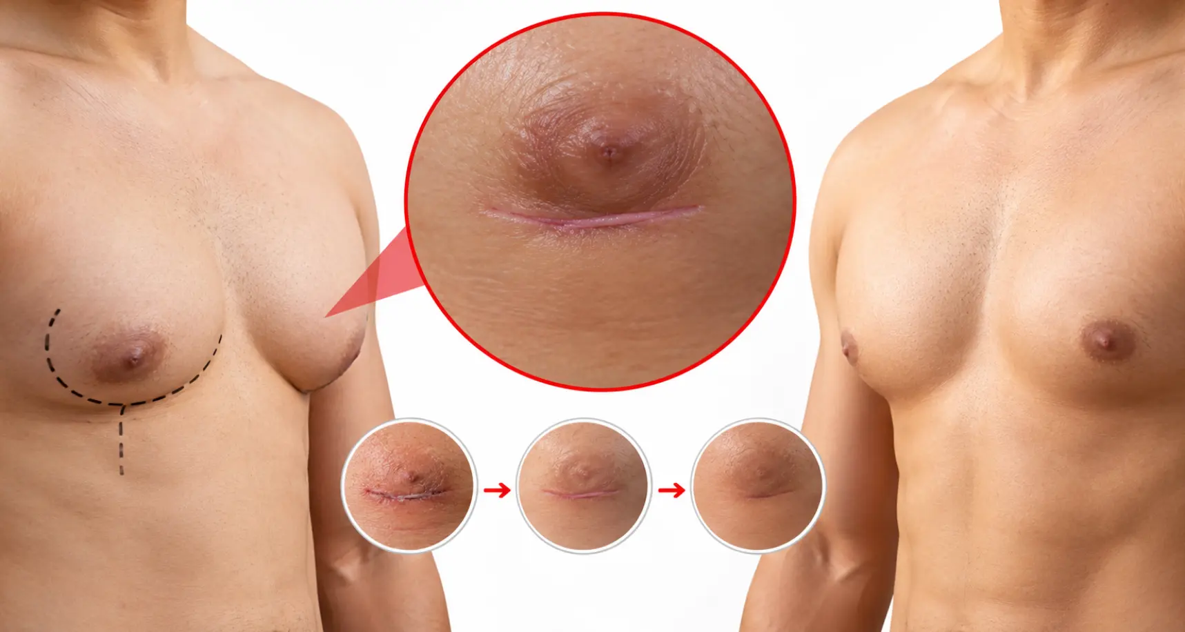 Does Gynecomastia Surgery Leave Scars? Healing & Recovery